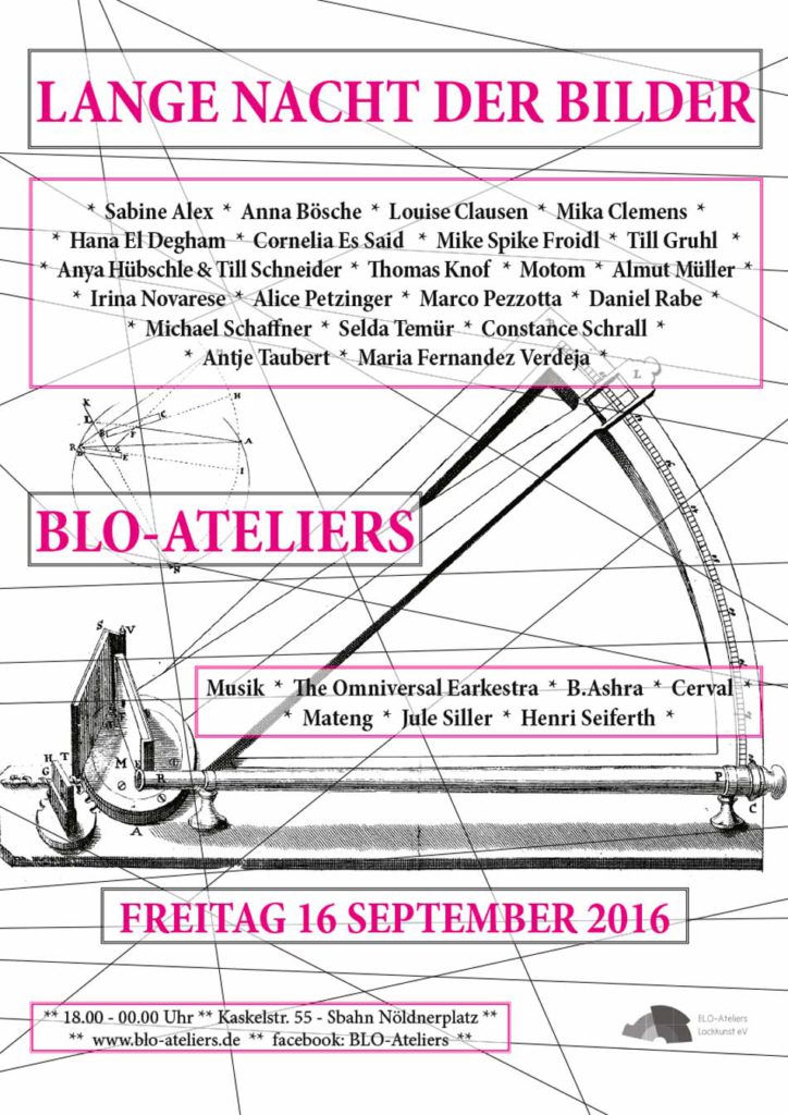 Ausstellung zur Langen Nacht der Bilder 2016 in den BLO-Ateliers