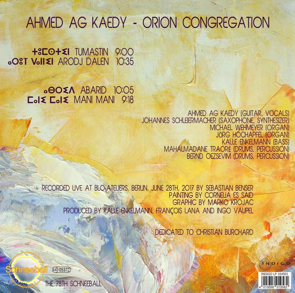 Orion Congregation Cover Art by cornelia es said LPcoverPRESSEback