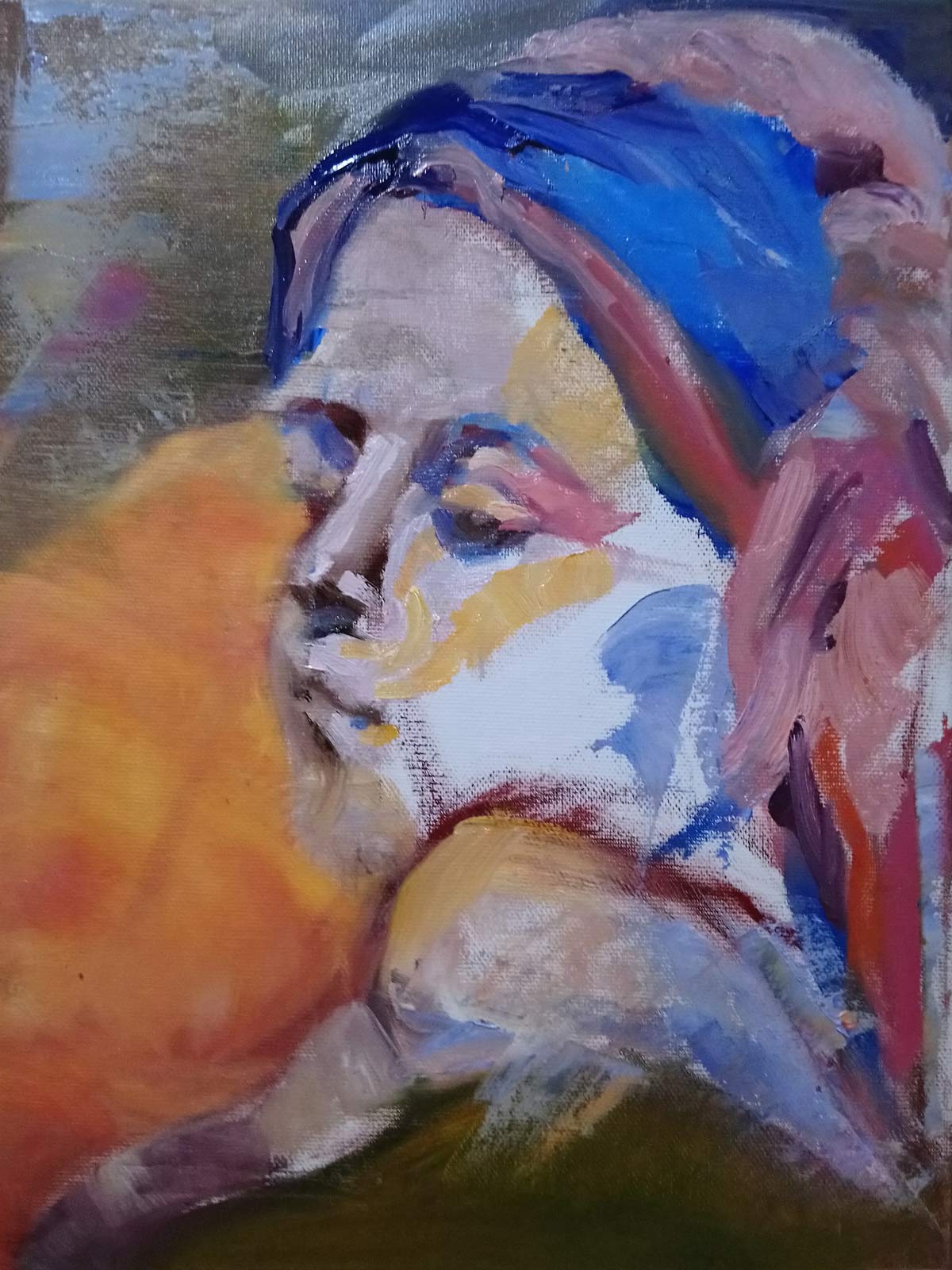 untitled bust 1 by cornelia es said 2021, oil on canvas, 30x40 cm es said untitled bust 1 by cornelia es said 2021, oil on canvas, 30x40 cm es said