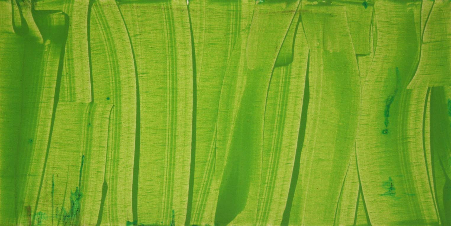 Jan_Siller-Gruen Jan Siller: Grün Acryl auf Leinwand