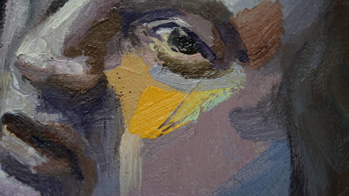 Stroking a(n In)visible Horse - Iteration 1 Stroking a(n In)visible Horse - Iteration 1: oilpainting from human AI collaboration