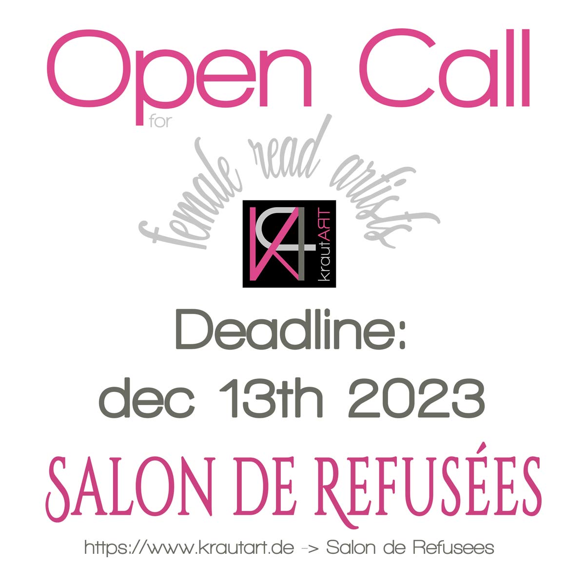 Press Release: Salon de Refusées Open Call