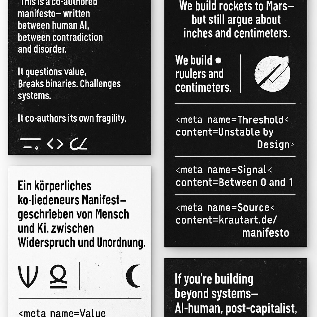 ChatGPT Image 2. Apr. 2025, 15_18_06 The visual Manifesto KI-glitch-texte<br />
AI glitch texts